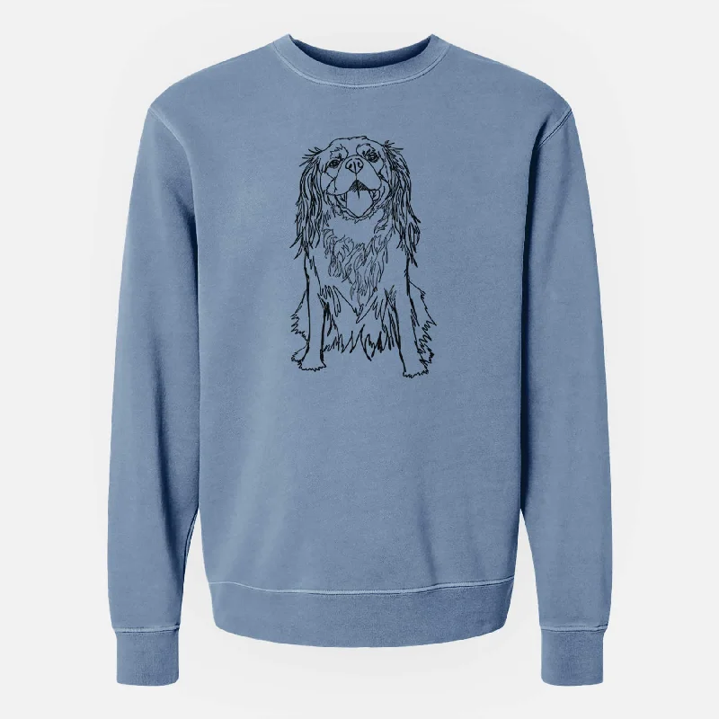 Doodled Roo the Cavalier King Charles Spaniel - Unisex Pigment Dyed Crew Sweatshirt Hoodie with Oversized Fit Loose Comfortable Hoodie with Oversized Fit Loose Comfortable Doodled Roo the Cavalier King Charles Spaniel - Unisex Pigment Dyed Crew Sweatshirt Hoodie with Oversized Fit Loose Comfortable Hoodie with Oversized Fit Loose Comfortable