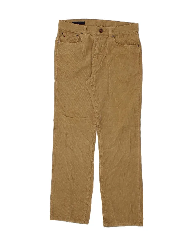 TOMMY HILFIGER Mens Straight Corduroy Trousers W32 L31 Beige Cotton Trousers Recommended Stylist Trousers Recommended Stylist TOMMY HILFIGER Mens Straight Corduroy Trousers W32 L31 Beige Cotton Trousers Recommended Stylist Trousers Recommended Stylist
