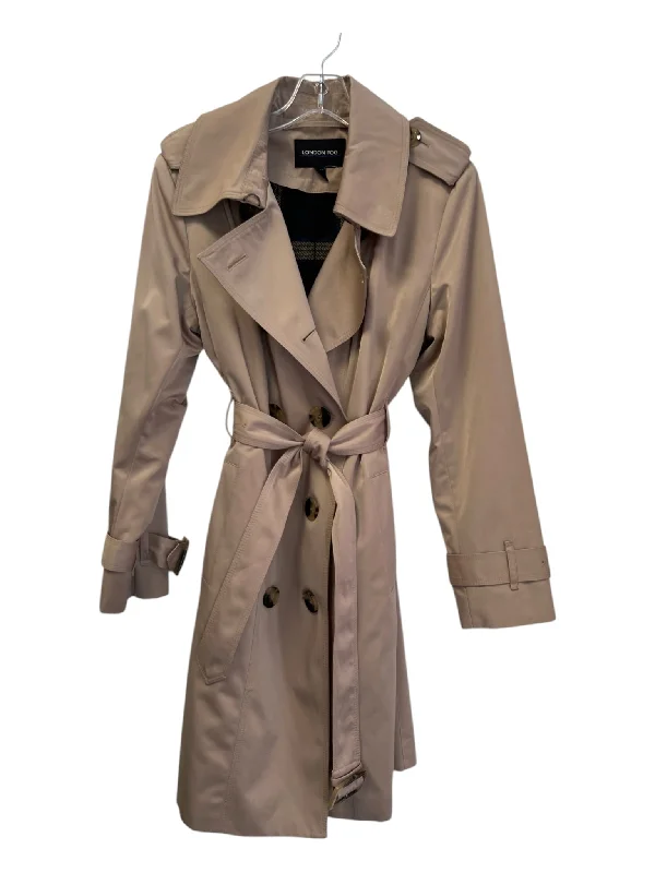 London Fog Beige Polyester Collared Double Breasted Trench Waist Tie Coat Houndstooth Jacket Shearling Jacket Fleece Jacket London Fog Beige Polyester Collared Double Breasted Trench Waist Tie Coat Houndstooth Jacket Shearling Jacket Fleece Jacket