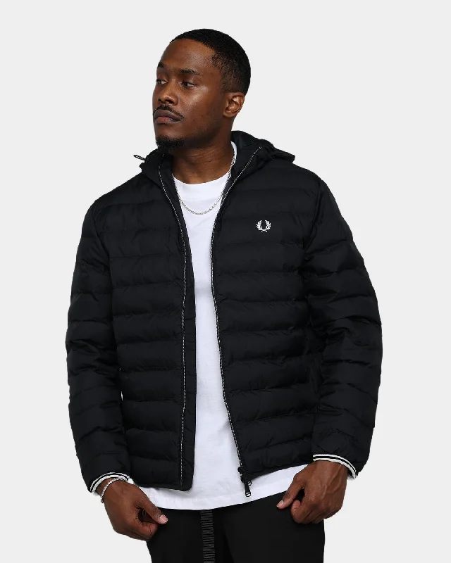 Fred Perry Hooded Insulated Jacket Black Mesh Jacket Canvas Jacket Denim Jacket Mesh Jacket Canvas Jacket Denim Jacket