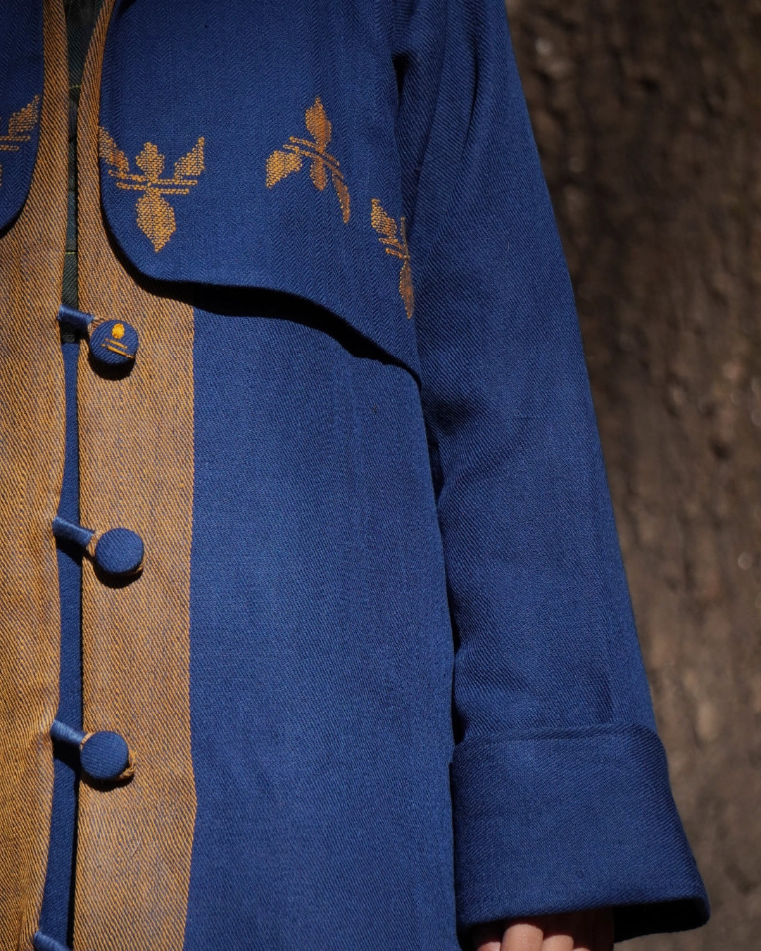 ANJAL : Trench coat Peter Pan Collar Cowl Neck Turtleneck