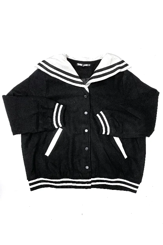 Scout Black & White Sailor Varsity Jacket Chenille Fabric Brocade Fabric Lace Fabric Chenille Fabric Brocade Fabric Lace Fabric Scout Black & White Sailor Varsity Jacket Chenille Fabric Brocade Fabric Lace Fabric Chenille Fabric Brocade Fabric Lace Fabric