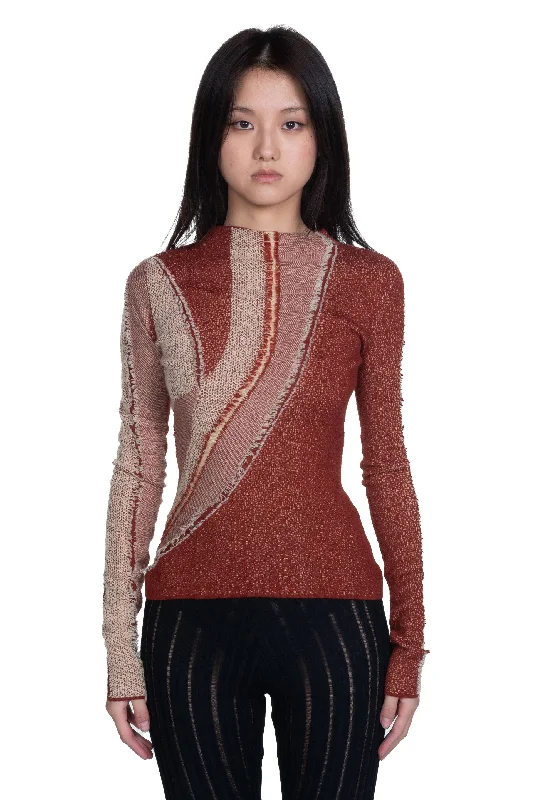 Lava River Knit Top Maximalist Knit Tee