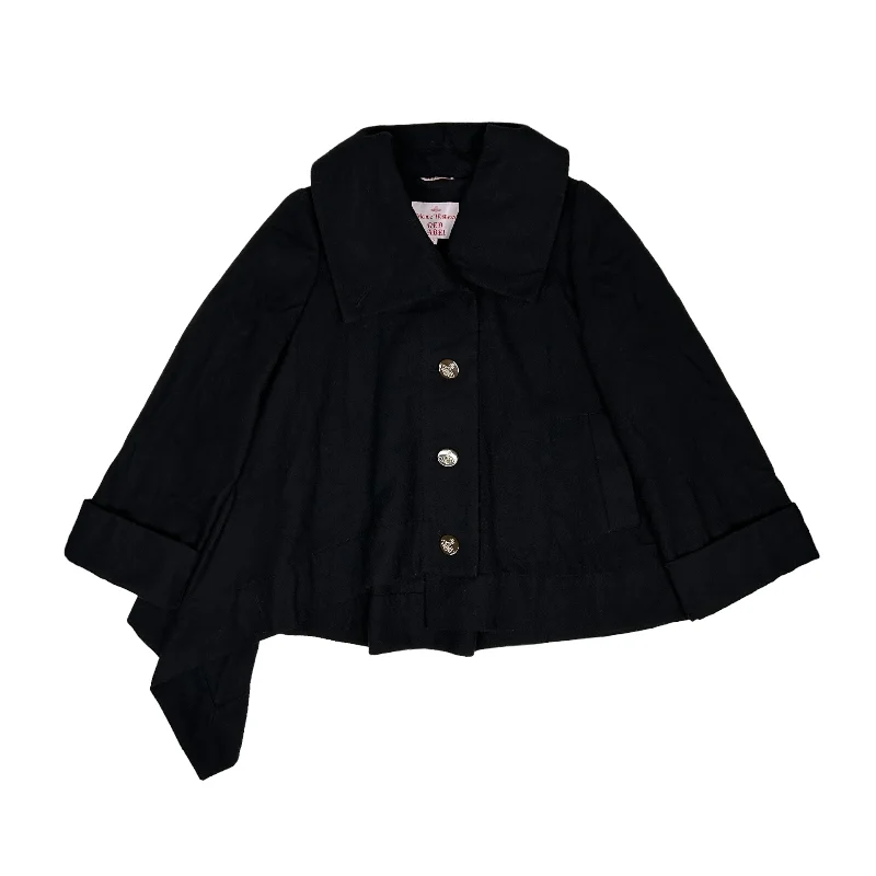 VIVIENNE WESTWOOD RED LABEL ASYMMETRICAL CROPPED COAT Striped Polka Dot Floral