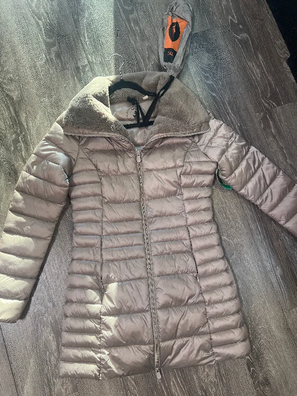 Save the Duck Faux Fur Coat (Size 0) Cotton Linen Terry