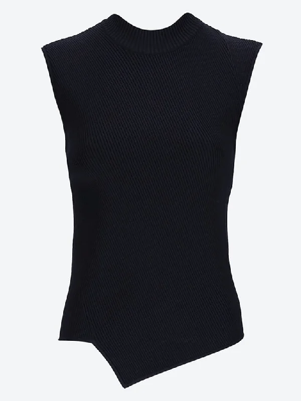 Asymmetric knit top Party Knit Blouse