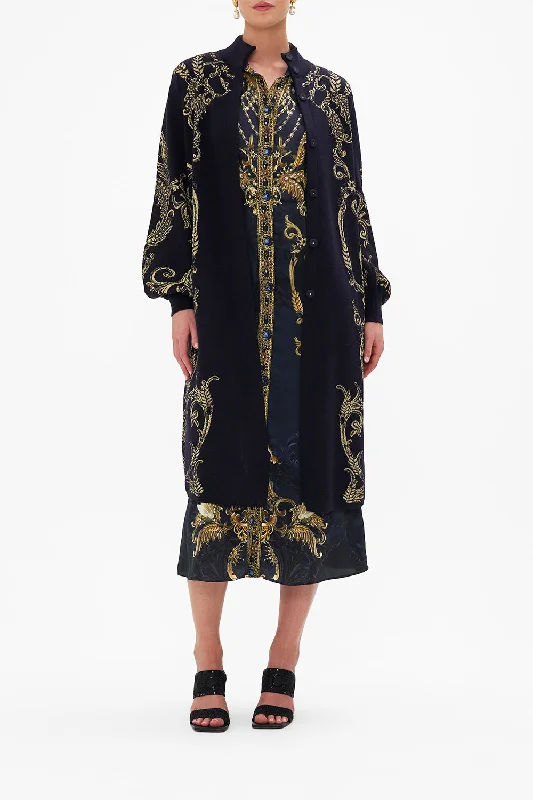 A-LINE COAT MOONLIGHT MELODIES Cardigan Sweater Pullover