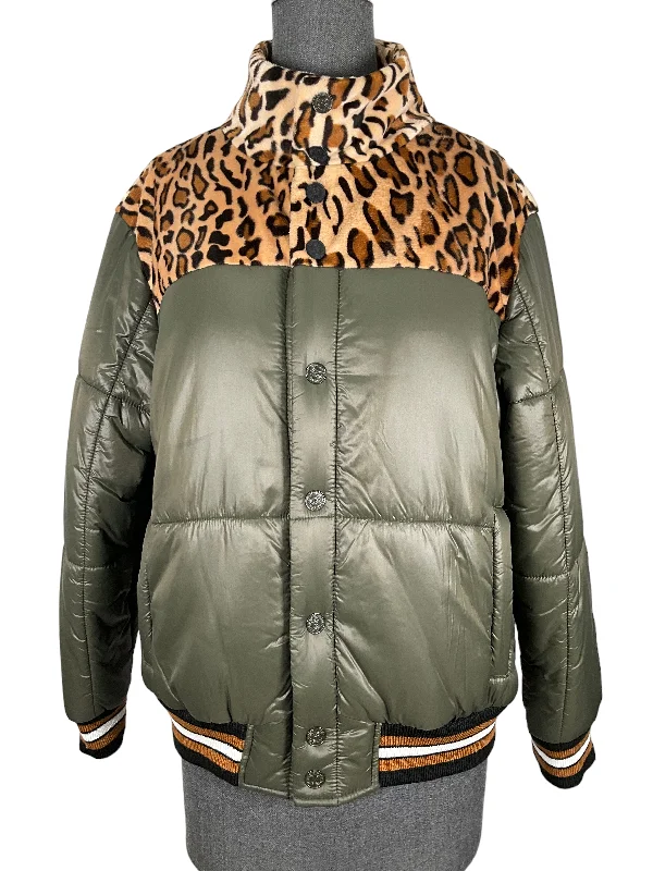 Mother Olive And Cheetah Print Puffer Jacket Size S Snapped Jacket Toggled Jacket Drawstring Jacket Snapped Jacket Toggled Jacket Drawstring Jacket Mother Olive And Cheetah Print Puffer Jacket Size S Snapped Jacket Toggled Jacket Drawstring Jacket Snapped Jacket Toggled Jacket Drawstring Jacket