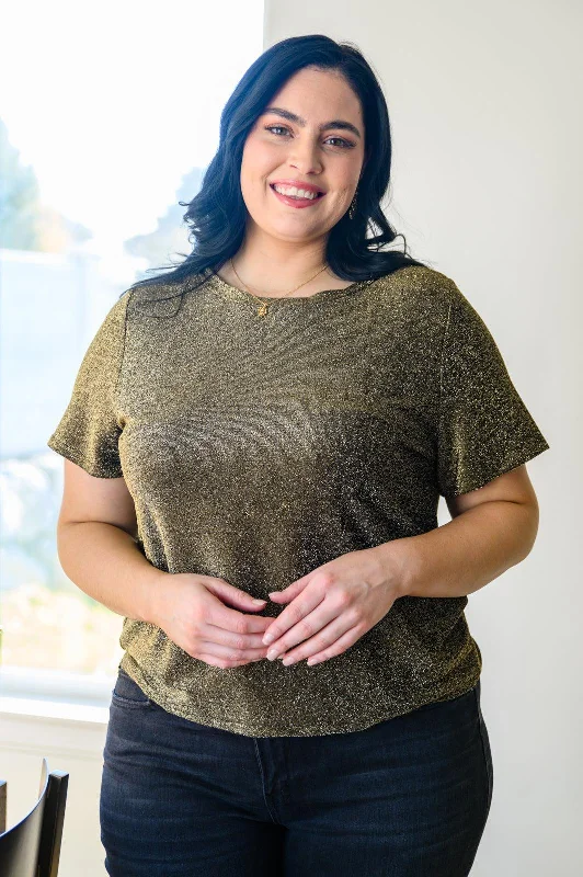 Hazel Blues® | Sweetly Twinkle Short Sleeve Knit Top In Black Autumn Knit Shirt