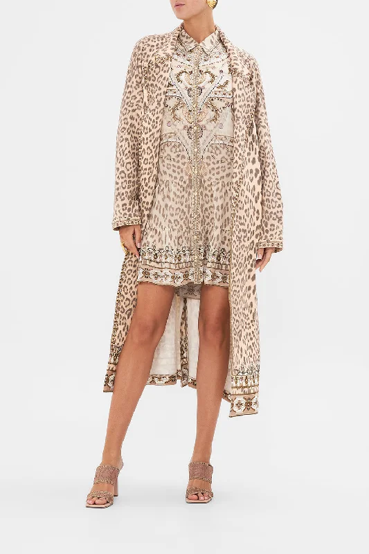 FLEECE TRENCH COAT GROTTO GODDESS Down Puffer Quilted