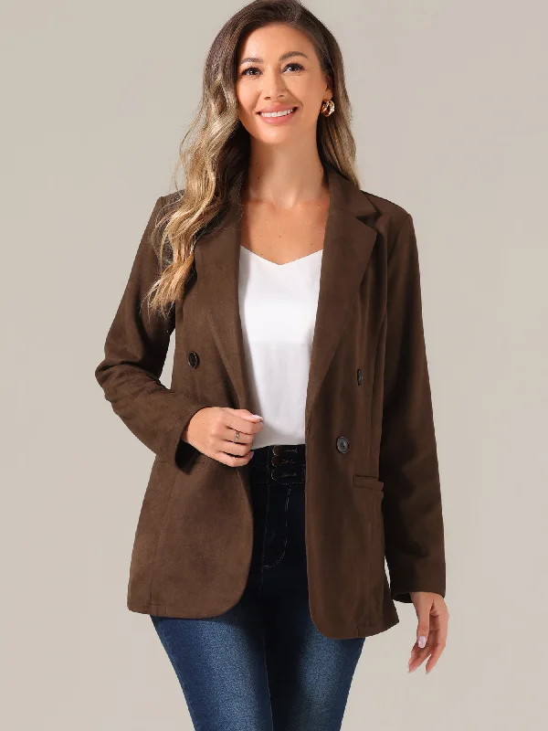 Faux Suede Dressy Lapel Collar Double Breasted Blazer Jacket Striped Jacket Polka Dot Jacket Floral Jacket Striped Jacket Polka Dot Jacket Floral Jacket Faux Suede Dressy Lapel Collar Double Breasted Blazer Jacket Striped Jacket Polka Dot Jacket Floral Jacket Striped Jacket Polka Dot Jacket Floral Jacket