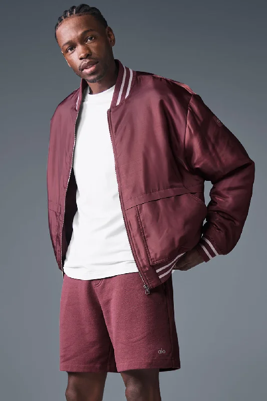 Afterglow Varsity Jacket - Burgundy Truffle Cardigan Sweater Pullover Cardigan Sweater Pullover Afterglow Varsity Jacket - Burgundy Truffle Cardigan Sweater Pullover Cardigan Sweater Pullover