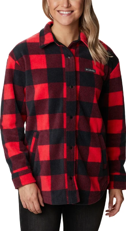 Red Lily Check Print