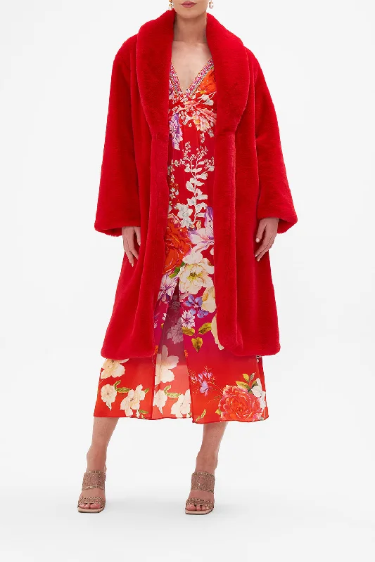 LONG TEDDY COAT KISS AND TELL Down Puffer Quilted