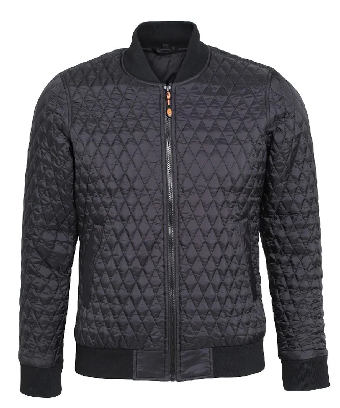 Black - Women's quilted flight jacket Faux Fur Jacket Real Fur Jacket Shearling Jacket Faux Fur Jacket Real Fur Jacket Shearling Jacket
