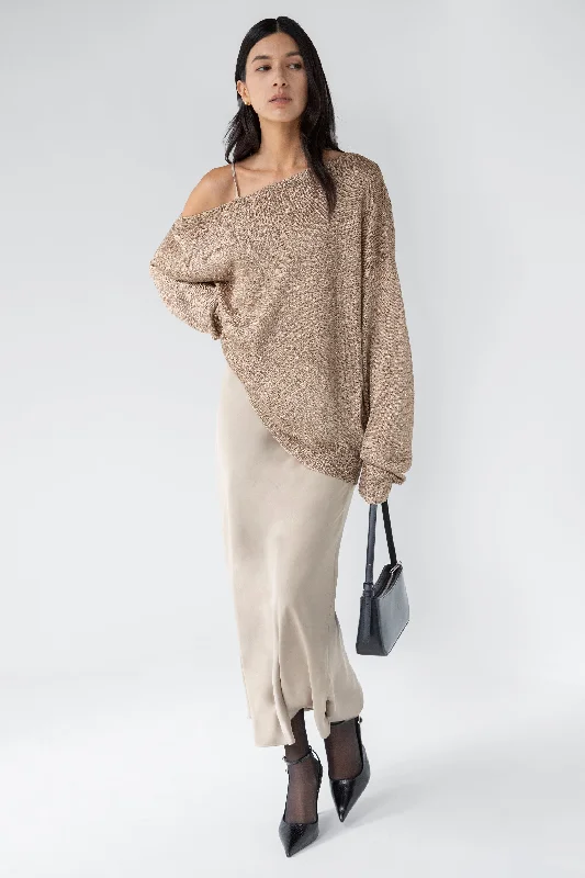 SPARKLE KNIT TOP Warm Knit Tee