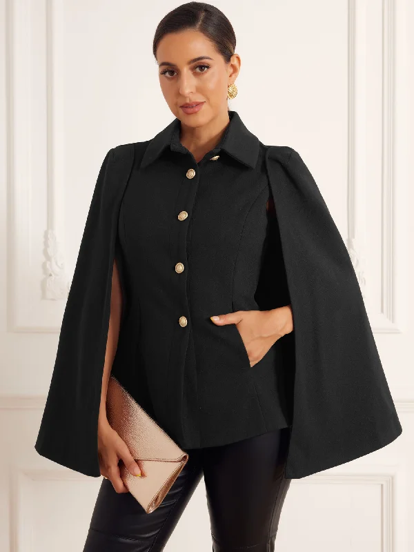 Split Sleeve Button Front Cape Coat Shawl Jackets Cotton Fabric Linen Fabric Terry Fabric Cotton Fabric Linen Fabric Terry Fabric Split Sleeve Button Front Cape Coat Shawl Jackets Cotton Fabric Linen Fabric Terry Fabric Cotton Fabric Linen Fabric Terry Fabric