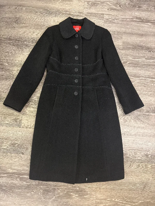 Oscar de la Renta Vintage Wool Coat - size 8 Striped Polka Dot Floral