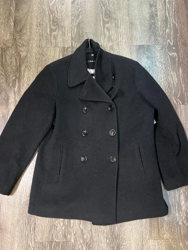 Calvin Klein Pea Coat (Size 16P) Blouse Shirt Tunic