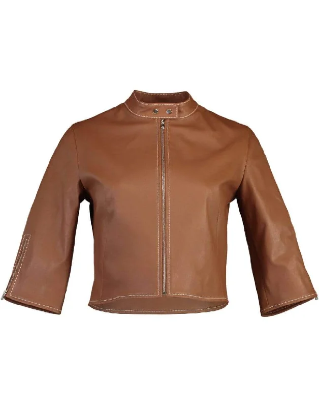 Cropped Tab Collar Biker Jacket - Cognac Print Jacket Jacquard Jacket Patchwork Jacket Print Jacket Jacquard Jacket Patchwork Jacket Cropped Tab Collar Biker Jacket - Cognac Print Jacket Jacquard Jacket Patchwork Jacket Print Jacket Jacquard Jacket Patchwork Jacket