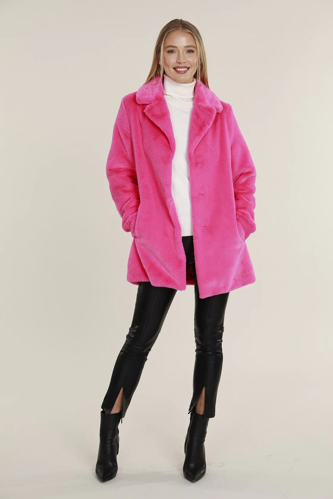 Plush Faux Fur Coat Rayon Velvet Corduroy