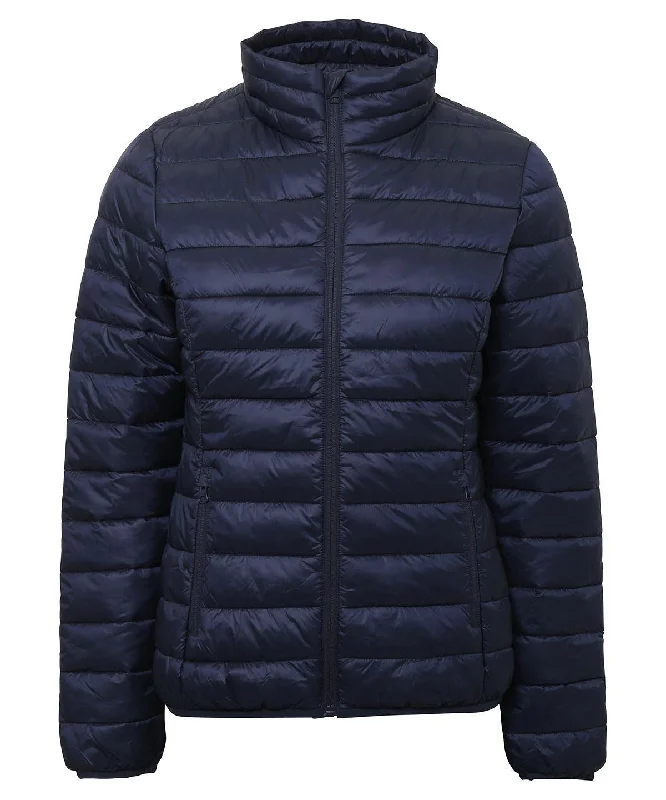 Navy - Women's terrain padded jacket Hoodie Zip-Up Jacket Button-Up Jacket Hoodie Zip-Up Jacket Button-Up Jacket