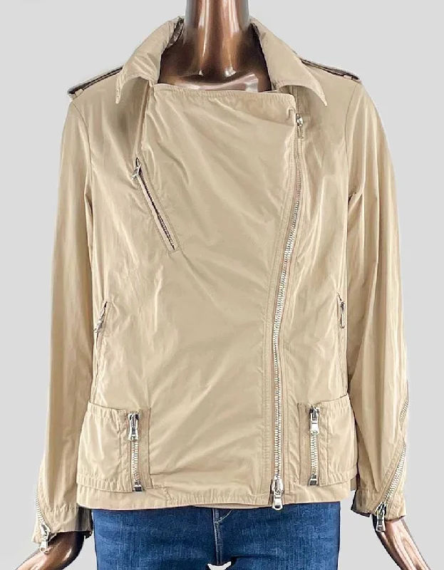 Phillip Lim Biker Jacket In Tan Nylon w/ Tags - 4 US Zippered Jacket Buttoned Jacket Snapped Jacket Zippered Jacket Buttoned Jacket Snapped Jacket Phillip Lim Biker Jacket In Tan Nylon w/ Tags - 4 US Zippered Jacket Buttoned Jacket Snapped Jacket Zippered Jacket Buttoned Jacket Snapped Jacket