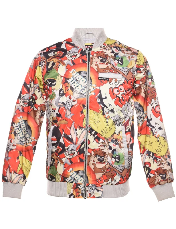 Looney Tunes 1990s Zip-Front Bomber Jacket - XS Ribbed Jacket Pleated Jacket Ruffled Jacket Ribbed Jacket Pleated Jacket Ruffled Jacket Looney Tunes 1990s Zip-Front Bomber Jacket - XS Ribbed Jacket Pleated Jacket Ruffled Jacket Ribbed Jacket Pleated Jacket Ruffled Jacket