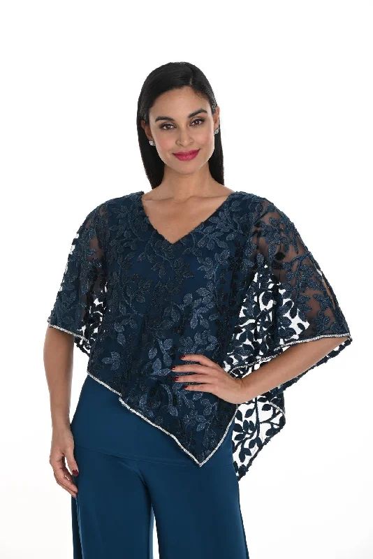 Teal Lace Knit Top Luxury Knit Top