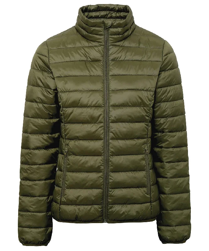 Olive - Women's terrain padded jacket Wool Jacket Cashmere Jacket Tweed Jacket Wool Jacket Cashmere Jacket Tweed Jacket