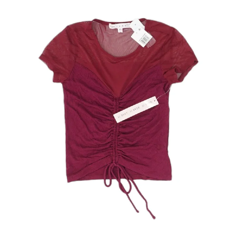 Burgundy Solid Knit Top Custom Knit Shirt