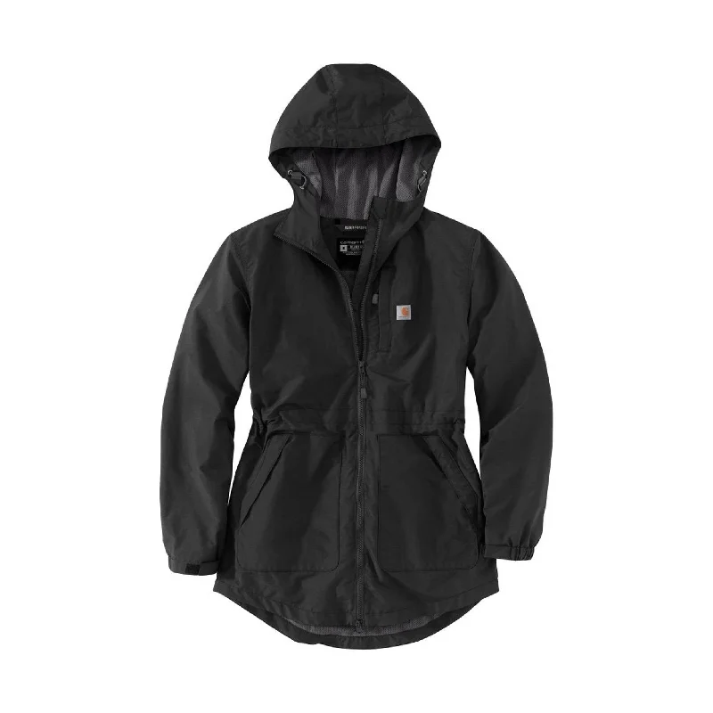 Carhartt Women's Rain Defender Hooded Relaxed Fit Lightweight Coat - Black Cape Coat Herringbone Coat Tweed Coat Carhartt Women's Rain Defender Hooded Relaxed Fit Lightweight Coat - Black Cape Coat Herringbone Coat Tweed Coat