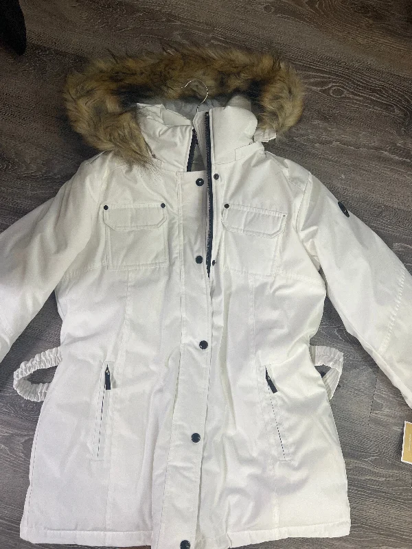 Michael Kors Utility Hood Coat (Size Large) Trench Raincoat Windbreaker
