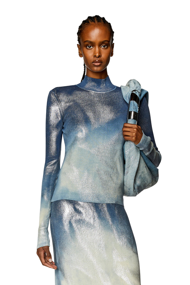Knit top with metallic effects Casual Weekend Knit Top