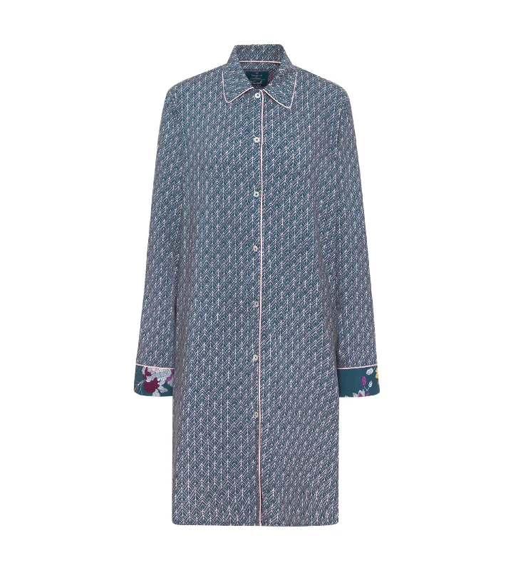 Triumph Boyfriend Blue Night Dress Boatneck Modish Everyday