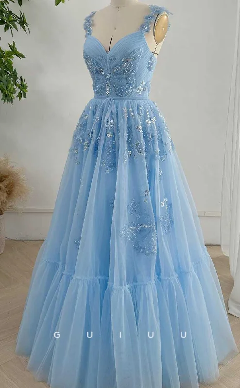 G4530 - Chic & Modern A-Line V Neck Straps Sequined Appliques Lace-Up Prom Party Dress empire Waist empire G4530 - Chic & Modern A-Line V Neck Straps Sequined Appliques Lace-Up Prom Party Dress empire Waist empire
