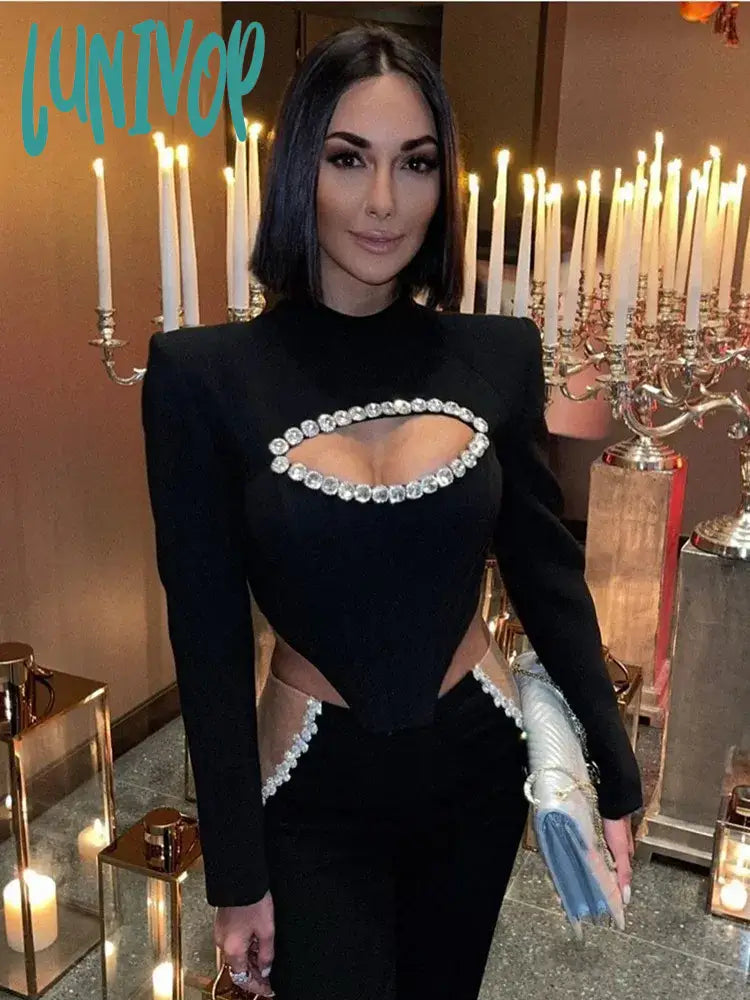 Lunivop Women Summer Sexy Long Sleeve Key Hole Mesh Beading Crystal Diamonds Black Bandage Dress Elegant Evening Club Party Dress Tunics Print Colorful Lunivop Women Summer Sexy Long Sleeve Key Hole Mesh Beading Crystal Diamonds Black Bandage Dress Elegant Evening Club Party Dress Tunics Print Colorful