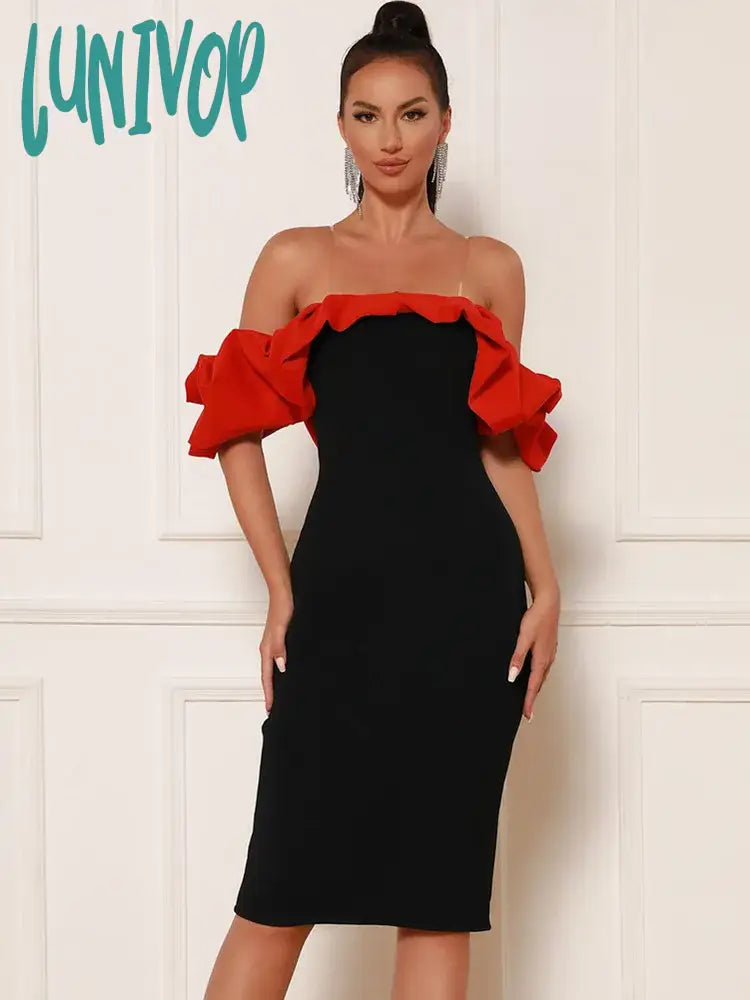 Lunivop Women Summer Sexy Off Shoulder Ruffles Patchwork Red Black Bodycon Midi Bandage Dress
Elegant Evening Celebrity Party Dress Tunics Essential wardrobe Lunivop Women Summer Sexy Off Shoulder Ruffles Patchwork Red Black Bodycon Midi Bandage Dress
Elegant Evening Celebrity Party Dress Tunics Essential wardrobe