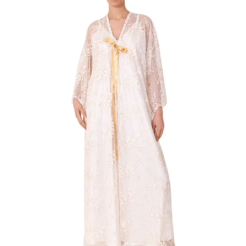 Sally Poppy Night Dress Set Ivory/Gold Size Medium Ivory Gold sweetheart Neckline Romantic Sally Poppy Night Dress Set Ivory/Gold Size Medium Ivory Gold sweetheart Neckline Romantic