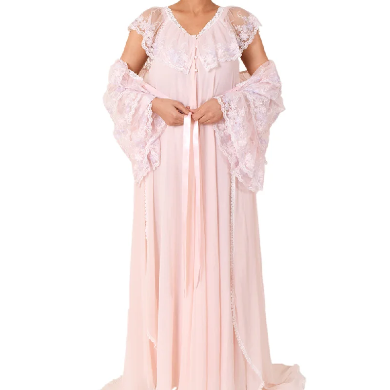Sally Poppy Night Dress Setchiffon Pink Size Large Pink Off-the-shoulder Chic Trendy Sally Poppy Night Dress Setchiffon Pink Size Large Pink Off-the-shoulder Chic Trendy