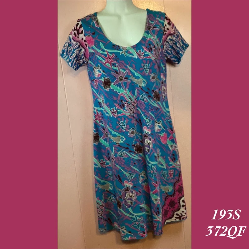 193SX - 372QF , Cap sleeved bias cut dress plus size