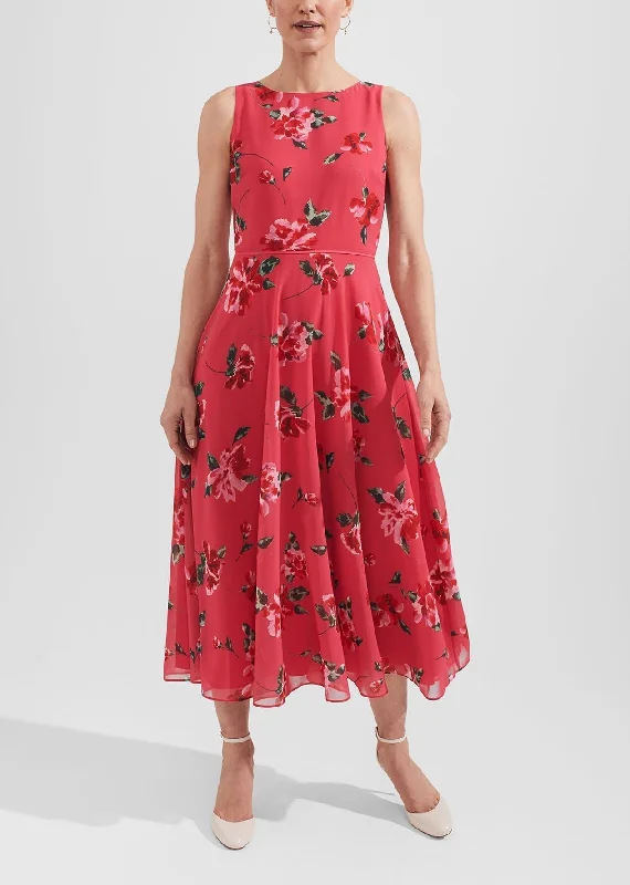Carly Dress 0123/5675/9022l03 Pink-Red-Multi