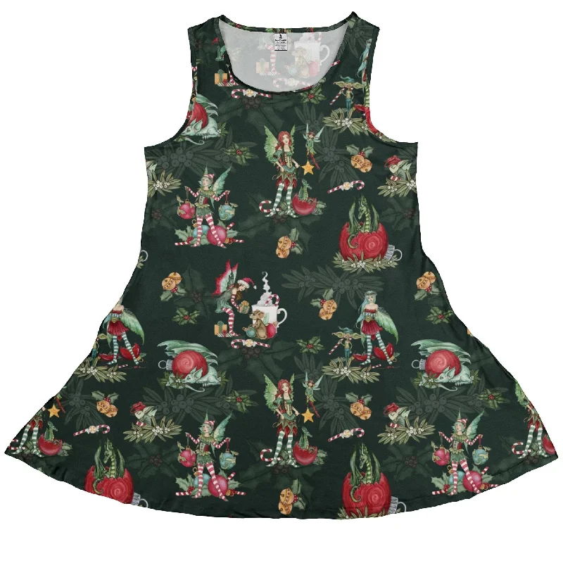 Christmas Time with Fantasy Creatures Dress