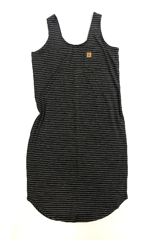 Coal Stripe Bamboo Tank Dress
