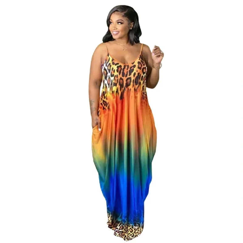 Fade To Leopard Sundress