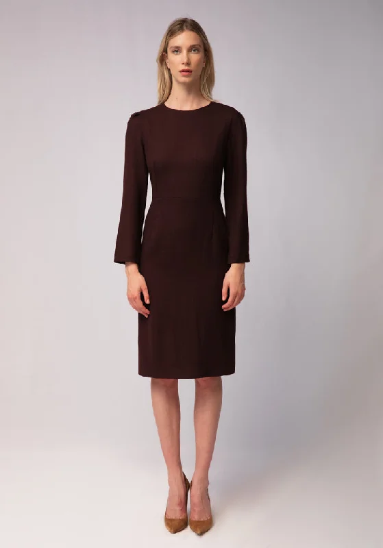 Helston Dress | Bordeaux