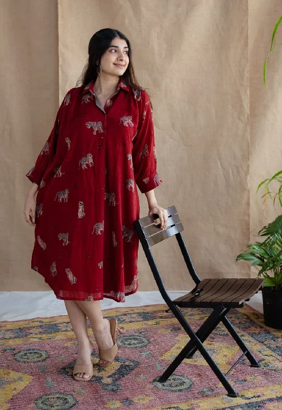 Kanha Bagh MulMul Cotton Dress