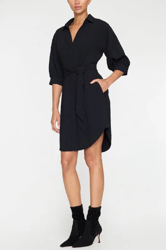 Kate Crepe Belted Dress