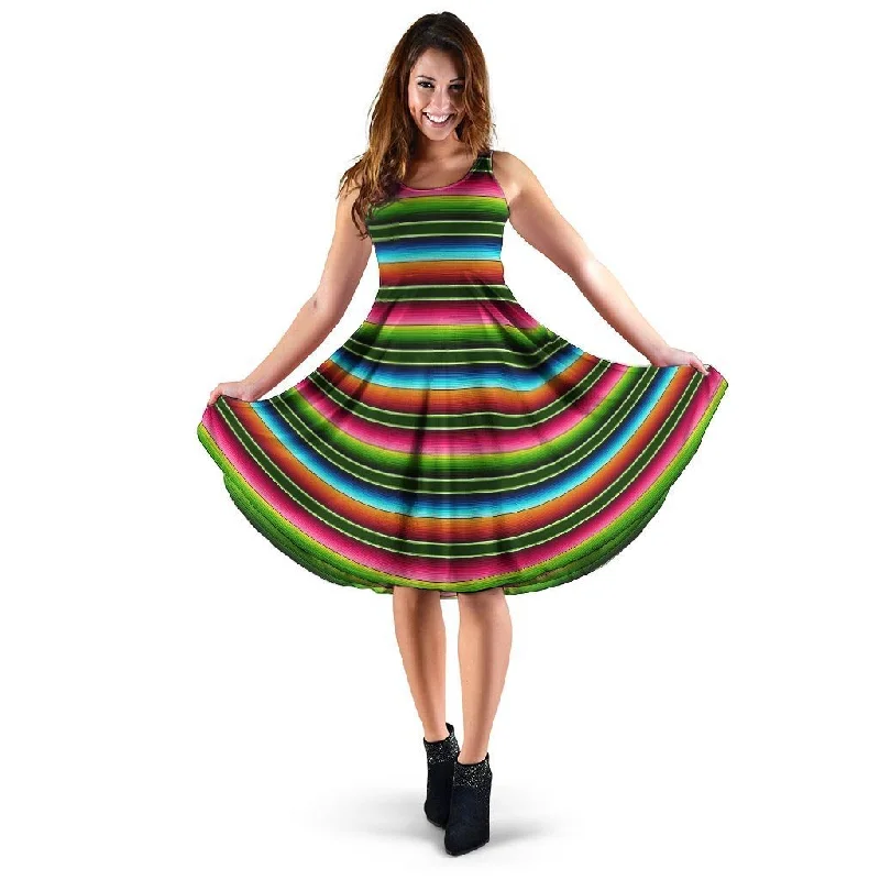 Serape Baja Mexican Dress