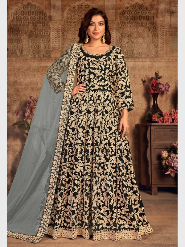 Velvet & Net - Anarkali Dress